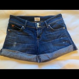 Hudson Brand Demin Roll Up Shorts